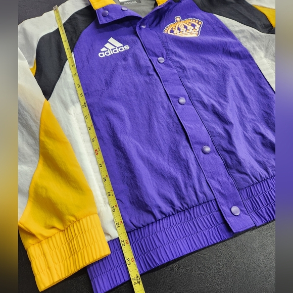 Adidas NHL Los Angeles Kings Reverse Retro RR Jacket Windbreaker Men's Small - Picture 8 of 8